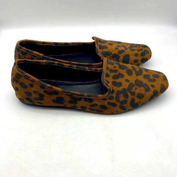ASOS Women’s Leopard Print Loafers Size 10W - Picture 1 of 11